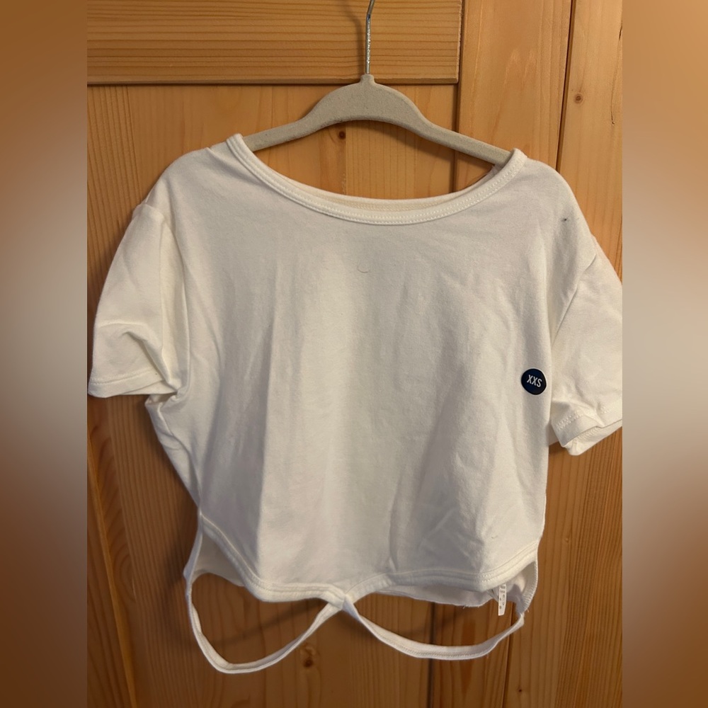 Hollister size XXS T-shirt with bottom strap cut outs